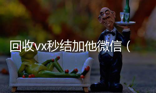 回收vx秒结加他24小时全天回收vx微信(回收vx秒结一般什么价格)